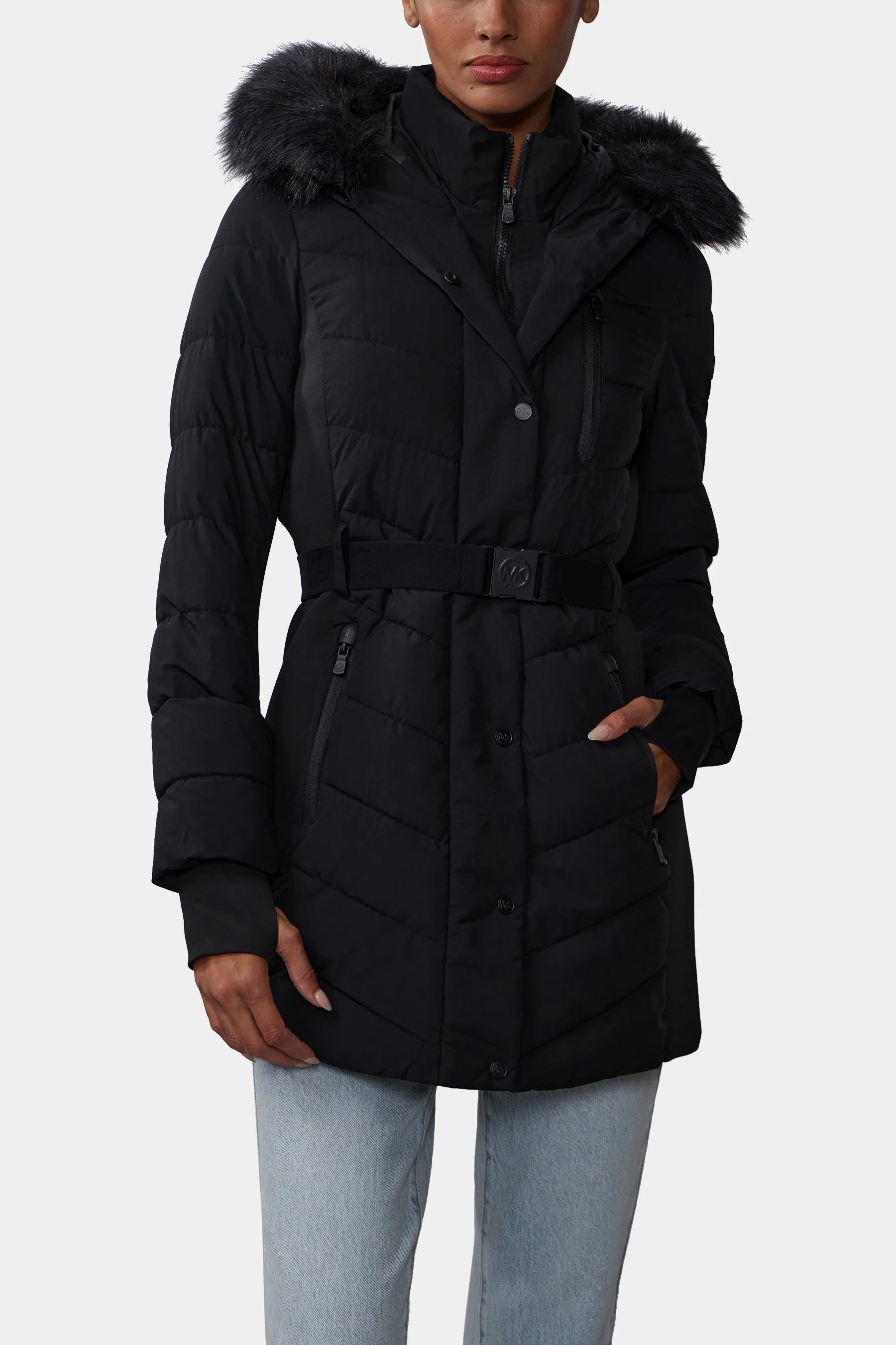 Belted Puffer Jacket sold by Lord & Taylor