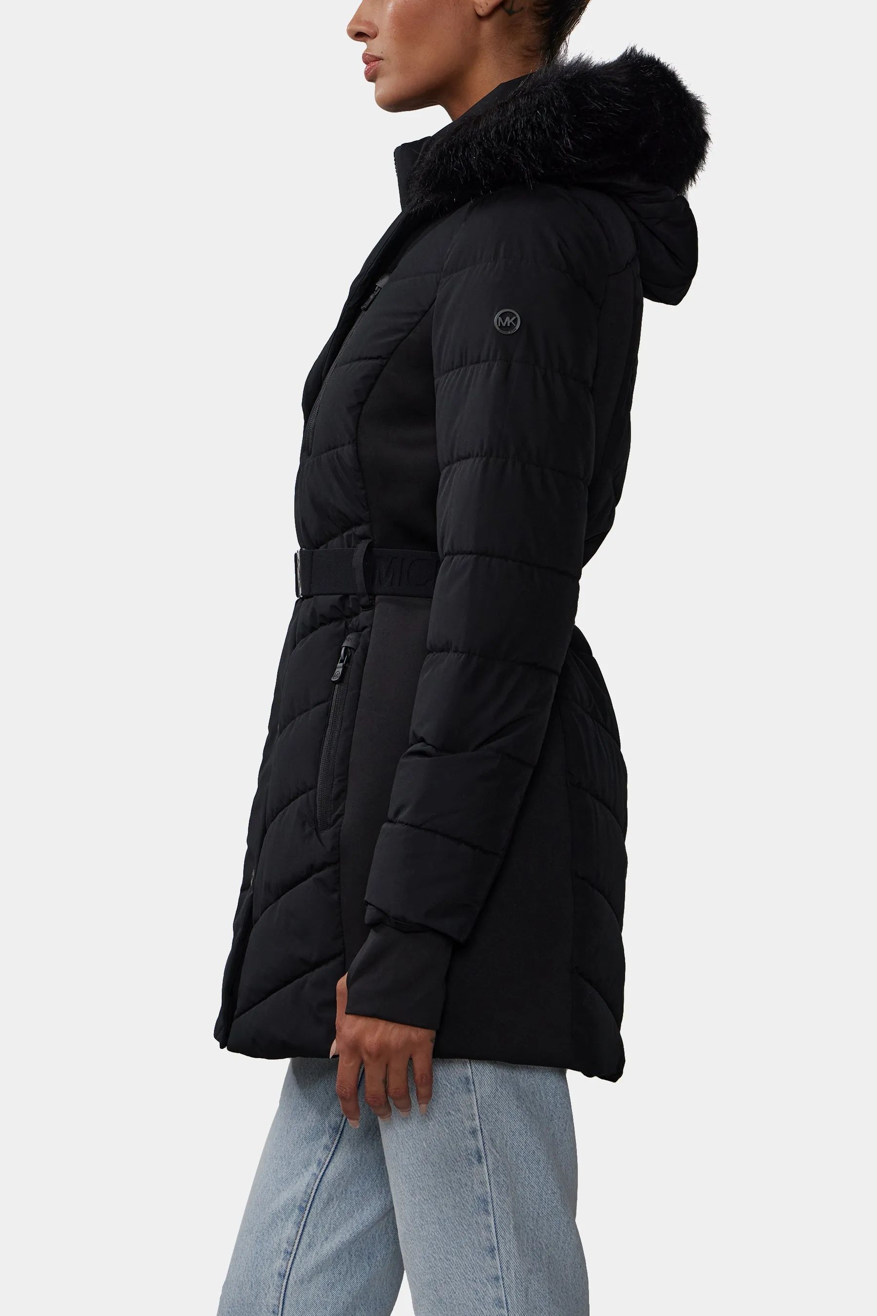 Belted Puffer Jacket sold by Lord & Taylor product image thumbnail 3