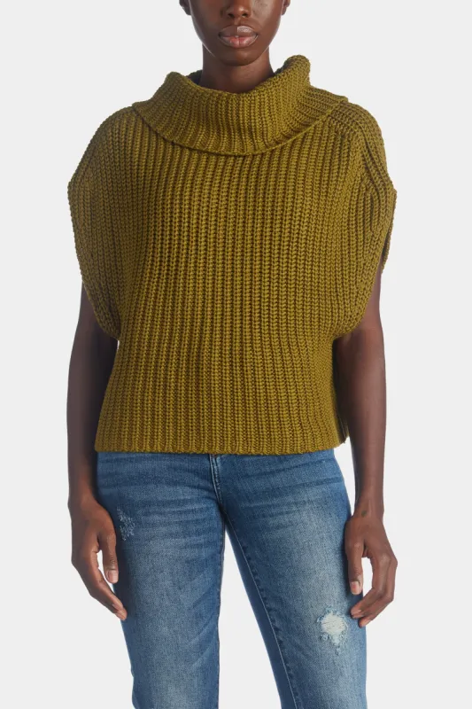 Sleeveless Turtleneck Sweater made by 525 America