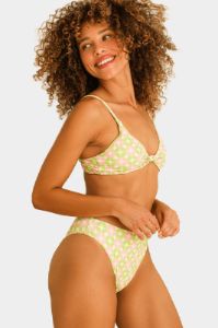 Seashore High Waist Cheeky Bikini Bottom - Retro Pop sold by Lord & Taylor