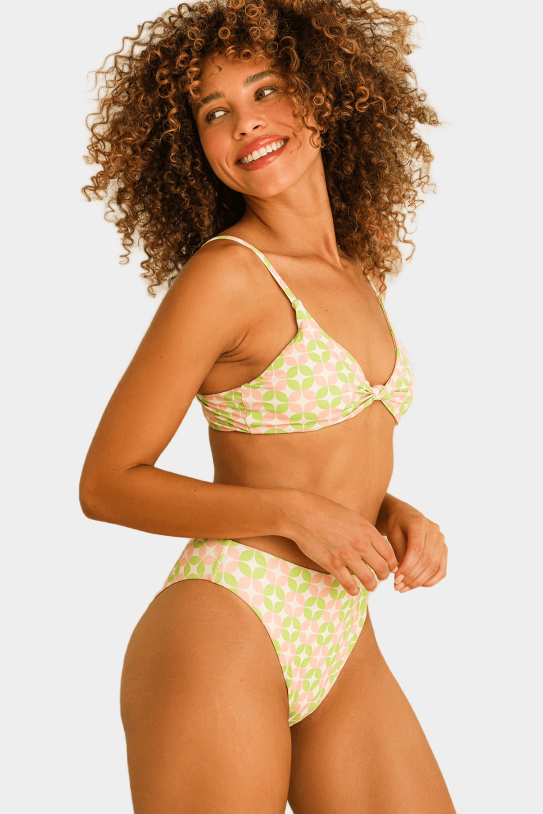 Seashore High Waist Cheeky Bikini Bottom - Retro Pop sold by Lord & Taylor product image thumbnail 2