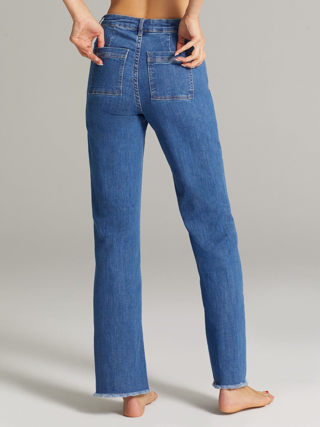 High Rise Wide Leg Jeans sold by Lord & Taylor product image thumbnail 4