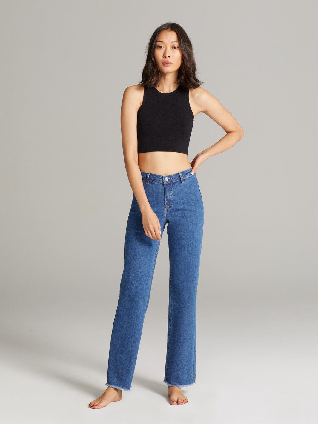 High Rise Wide Leg Jeans sold by Lord & Taylor product image thumbnail 5