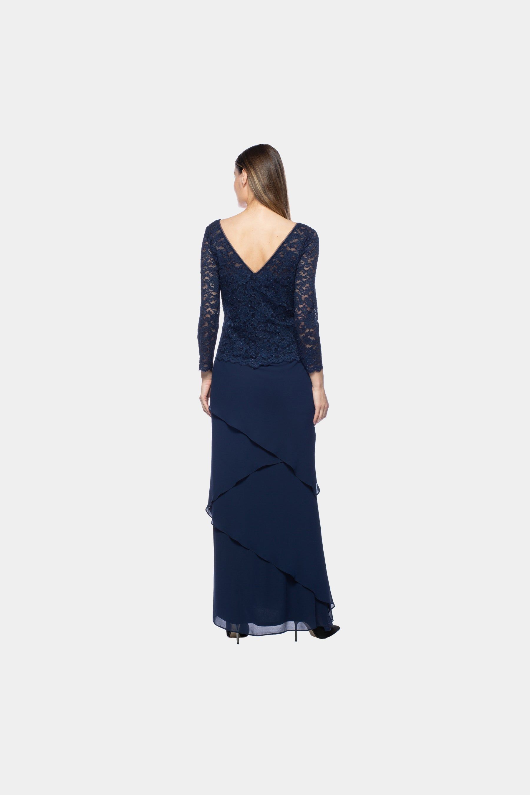 Long Sleeve Lace Tier Dress sold by Lord & Taylor product image thumbnail 3