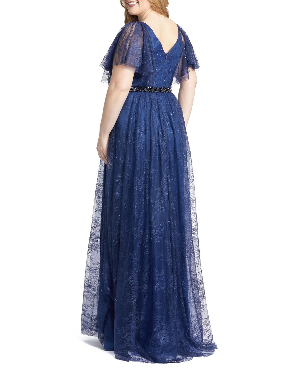 Short Sleeve A-Line Gown sold by Lord & Taylor product image thumbnail 6