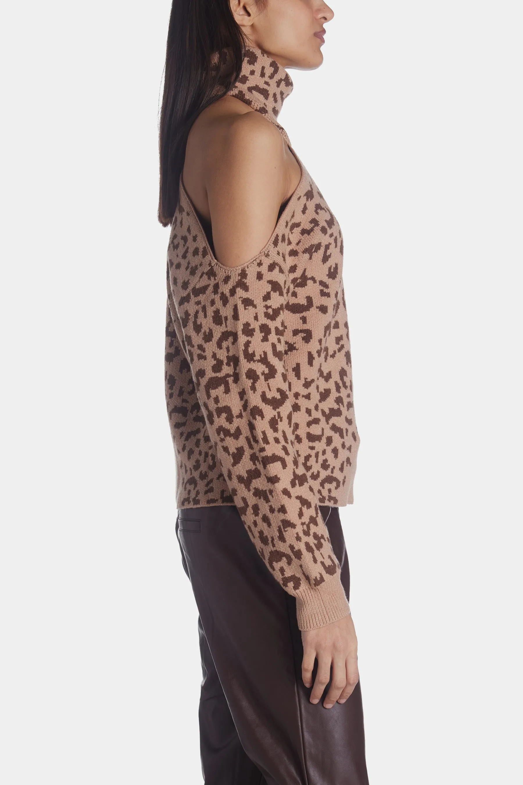 High Colar Sweater with Side Cut Shouder sold by Lord & Taylor product image thumbnail 2