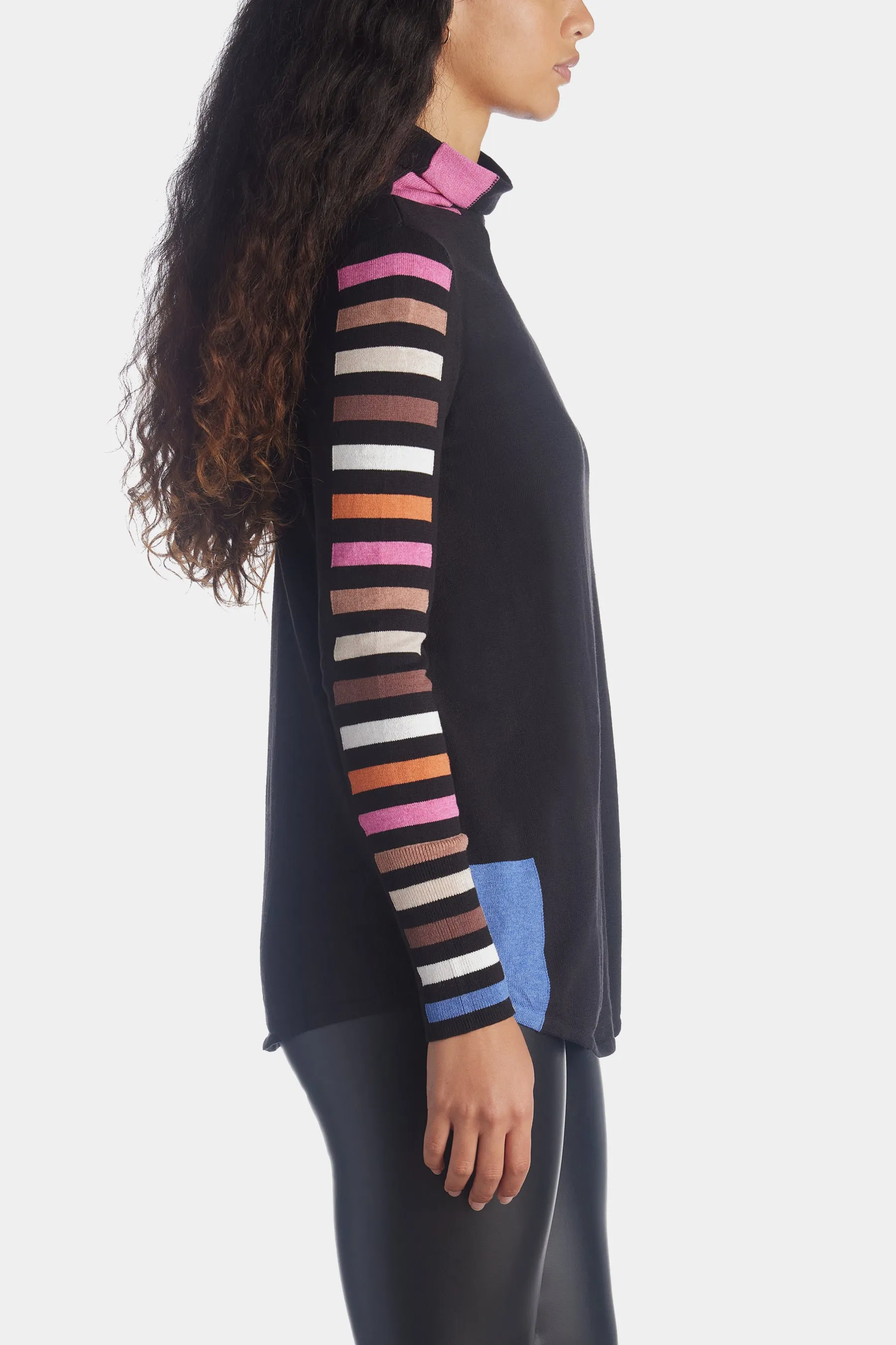 Stripes Aside Vital Turtleneck sold by Lord & Taylor product image thumbnail 4