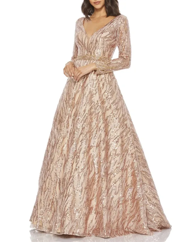 Long Sleeve Ballgown sold by Lord & Taylor