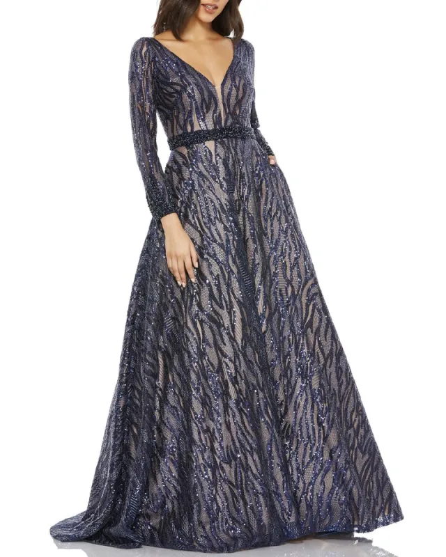 Long Sleeve Ballgown sold by Lord & Taylor