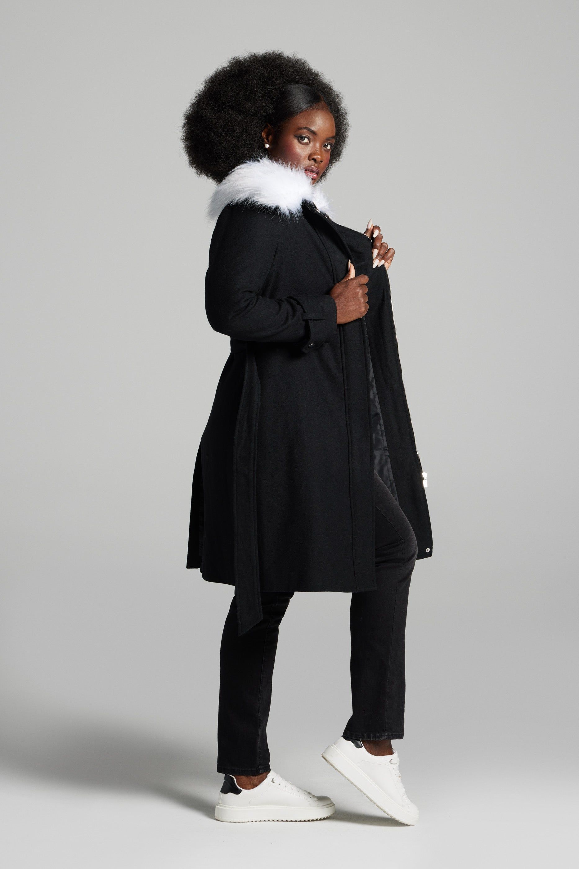 Short Faux Fur Jacket sold by Lord & Taylor product image thumbnail 3