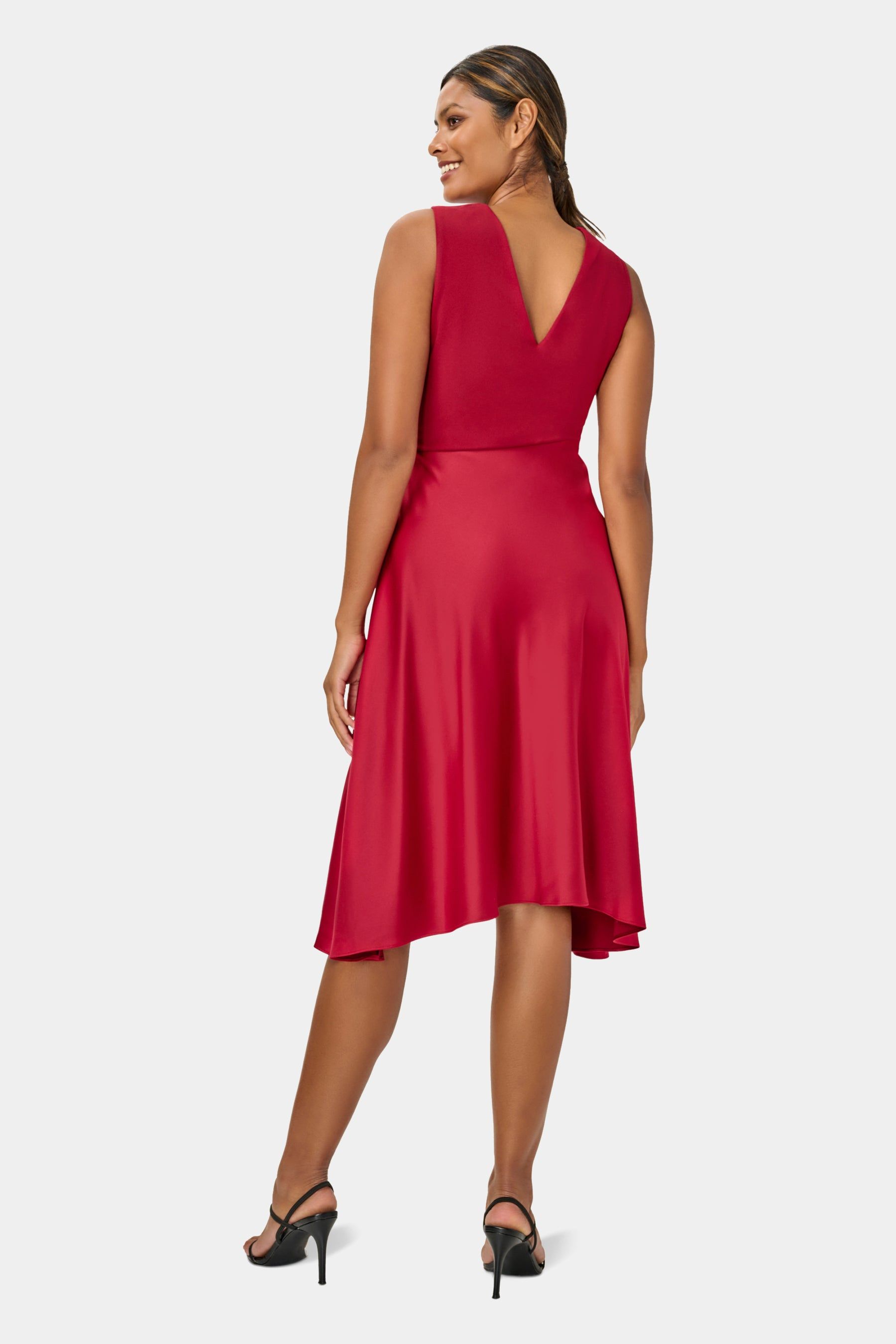 Draped Satin Crepe Dress sold by Lord & Taylor product image thumbnail 3