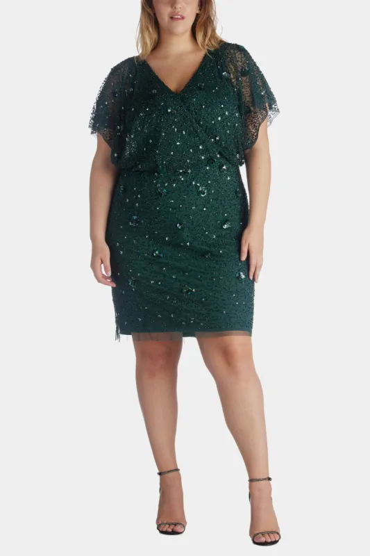 Beaded Blouson Short Dress sold by Lord & Taylor