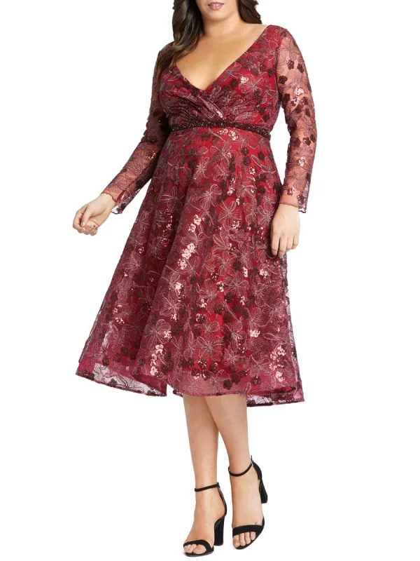 Long Sleeve Empire Knee Length Dress sold by Lord & Taylor