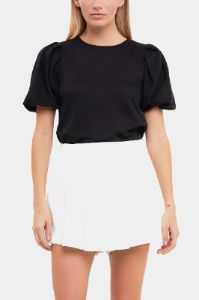 Pleated Shoulder Knit Top sold by Lord & Taylor
