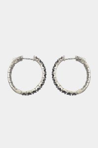 Sapphire & Diamond Hoop Earrings sold by Lord & Taylor