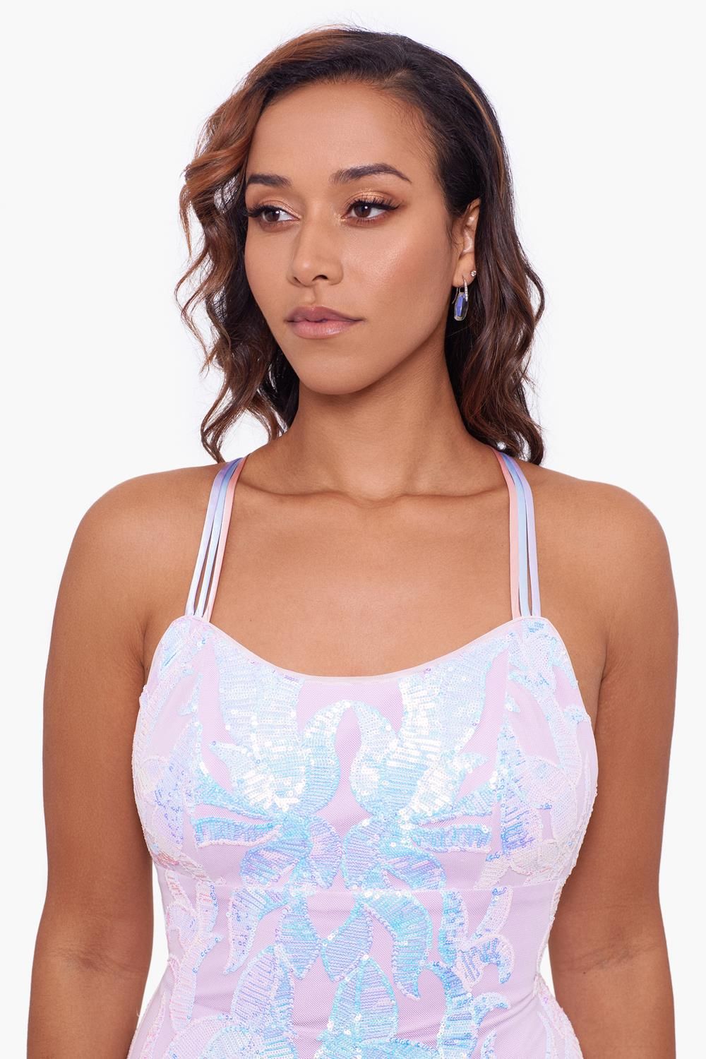 Long Side Slit Lace Sequin sold by Lord & Taylor product image thumbnail 4