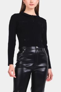 Jewel Buttoned Knit Top sold by Lord & Taylor