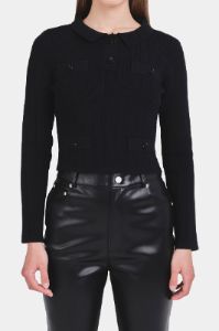 Jewel Buttoned Knit Top sold by Lord & Taylor