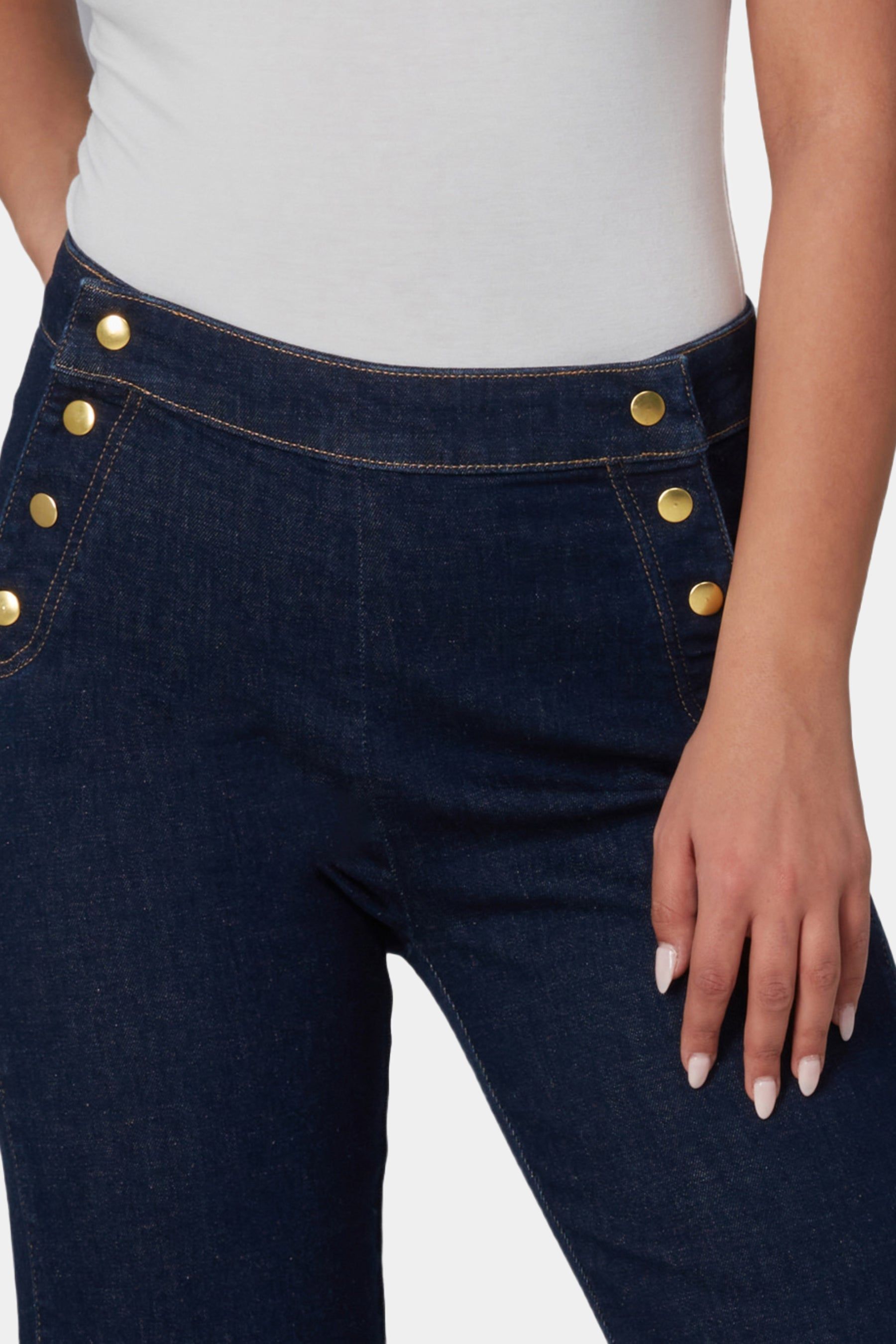 High Rise Flare Jeans sold by Lord & Taylor product image thumbnail 4