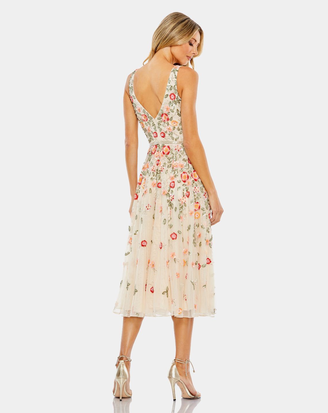 Deep V Midi Dress sold by Lord & Taylor product image thumbnail 7
