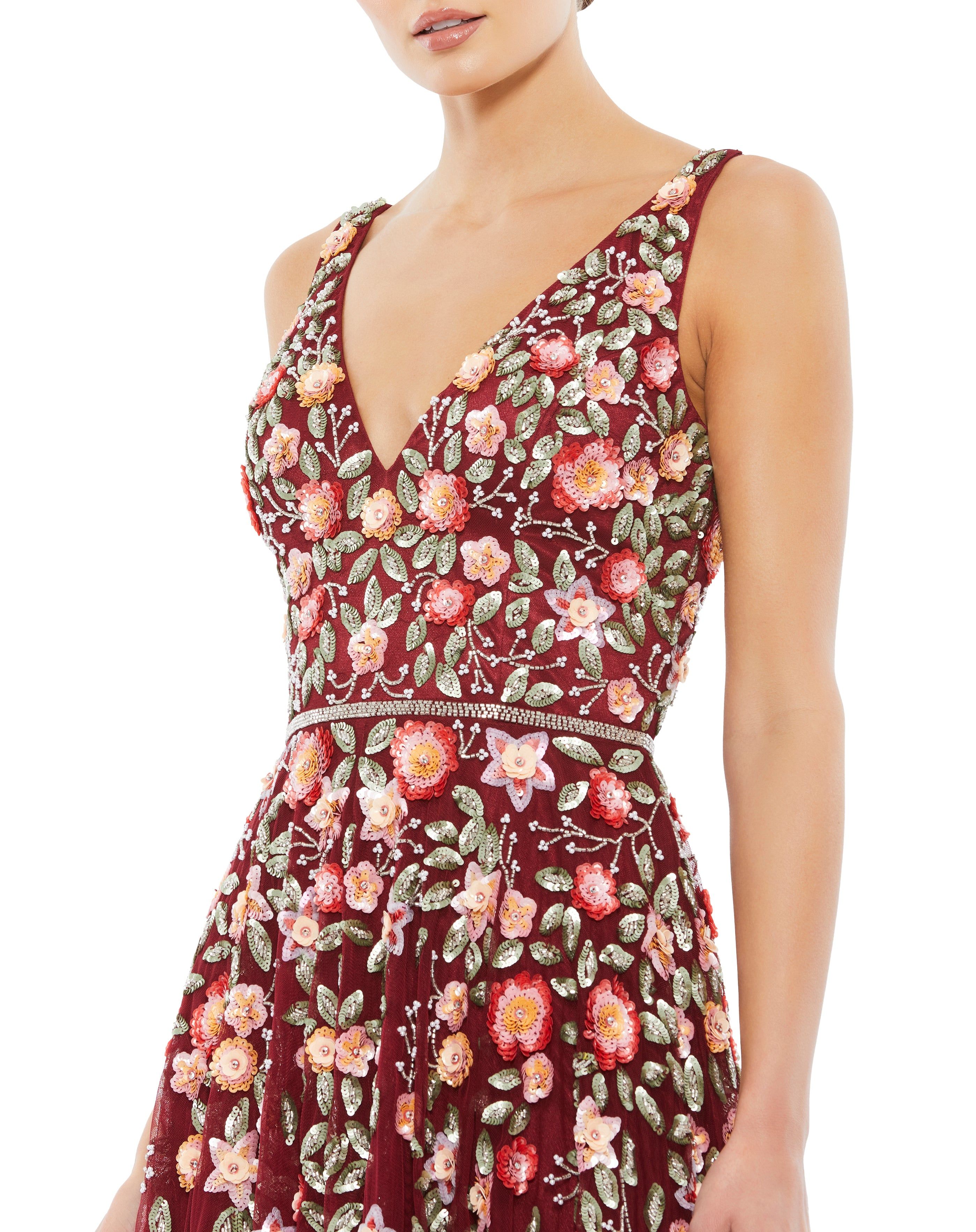 Deep V Midi Dress sold by Lord & Taylor product image thumbnail 4