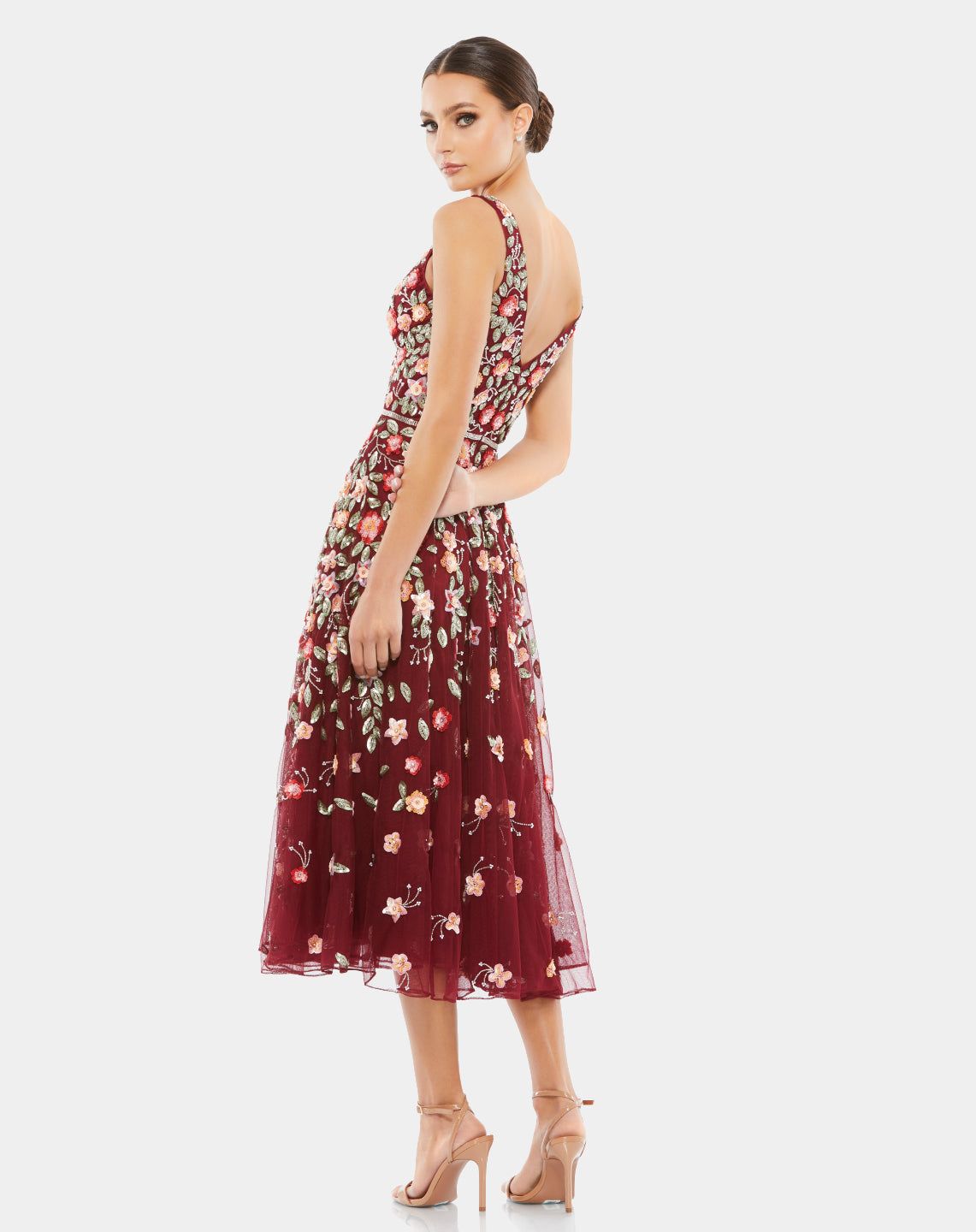 Deep V Midi Dress sold by Lord & Taylor product image thumbnail 5