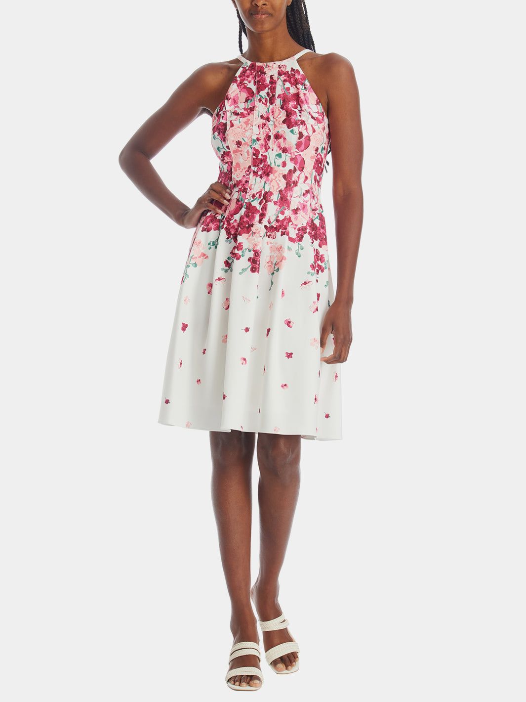 Floral Border Print Dress sold by Lord & Taylor product image thumbnail 3