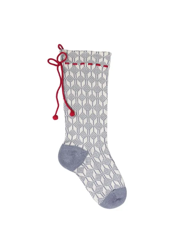 Patterned Stocking with Bow sold by Lord & Taylor