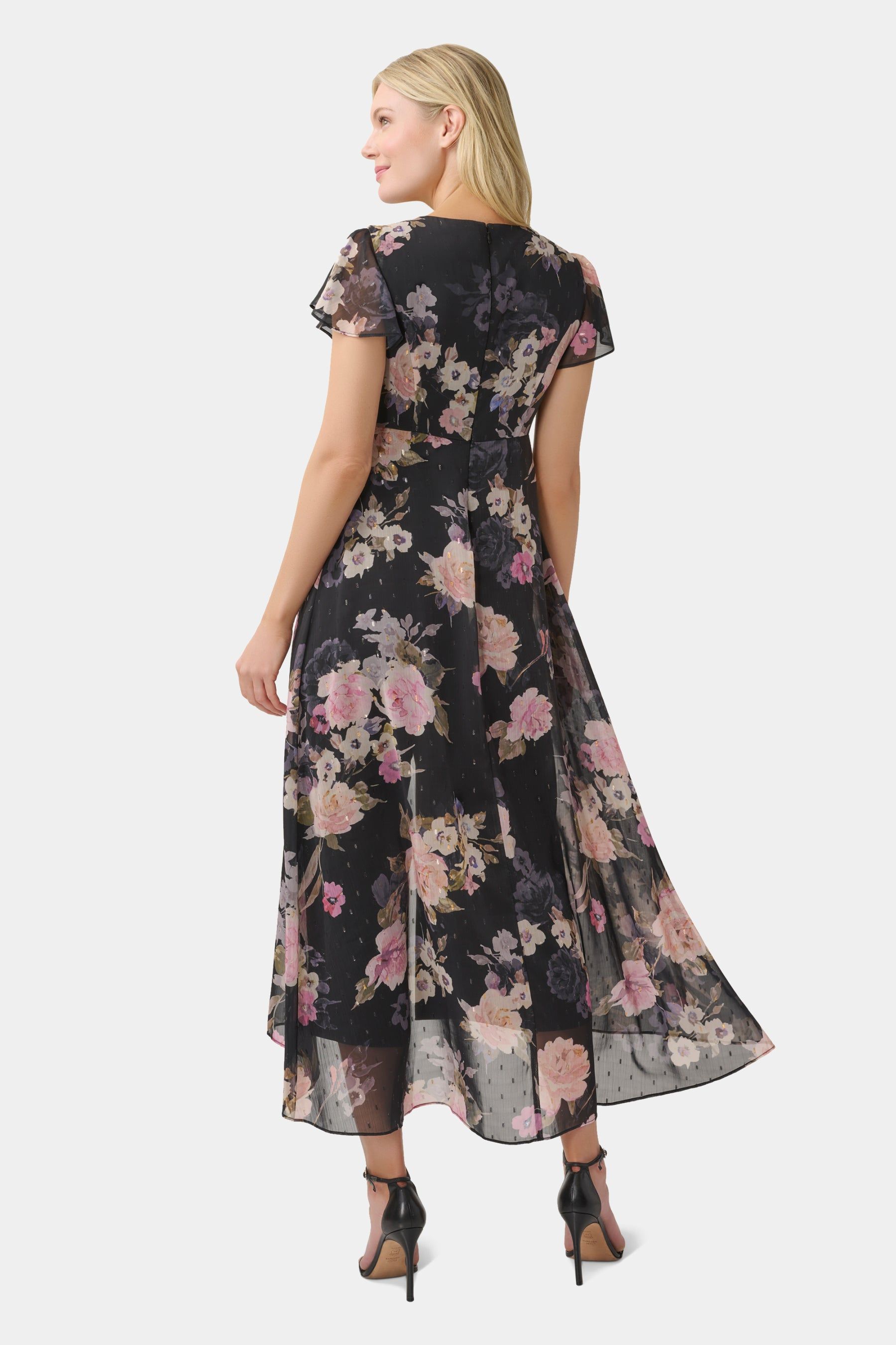 Metallic Chiffon Jumpsuit sold by Lord & Taylor product image thumbnail 3