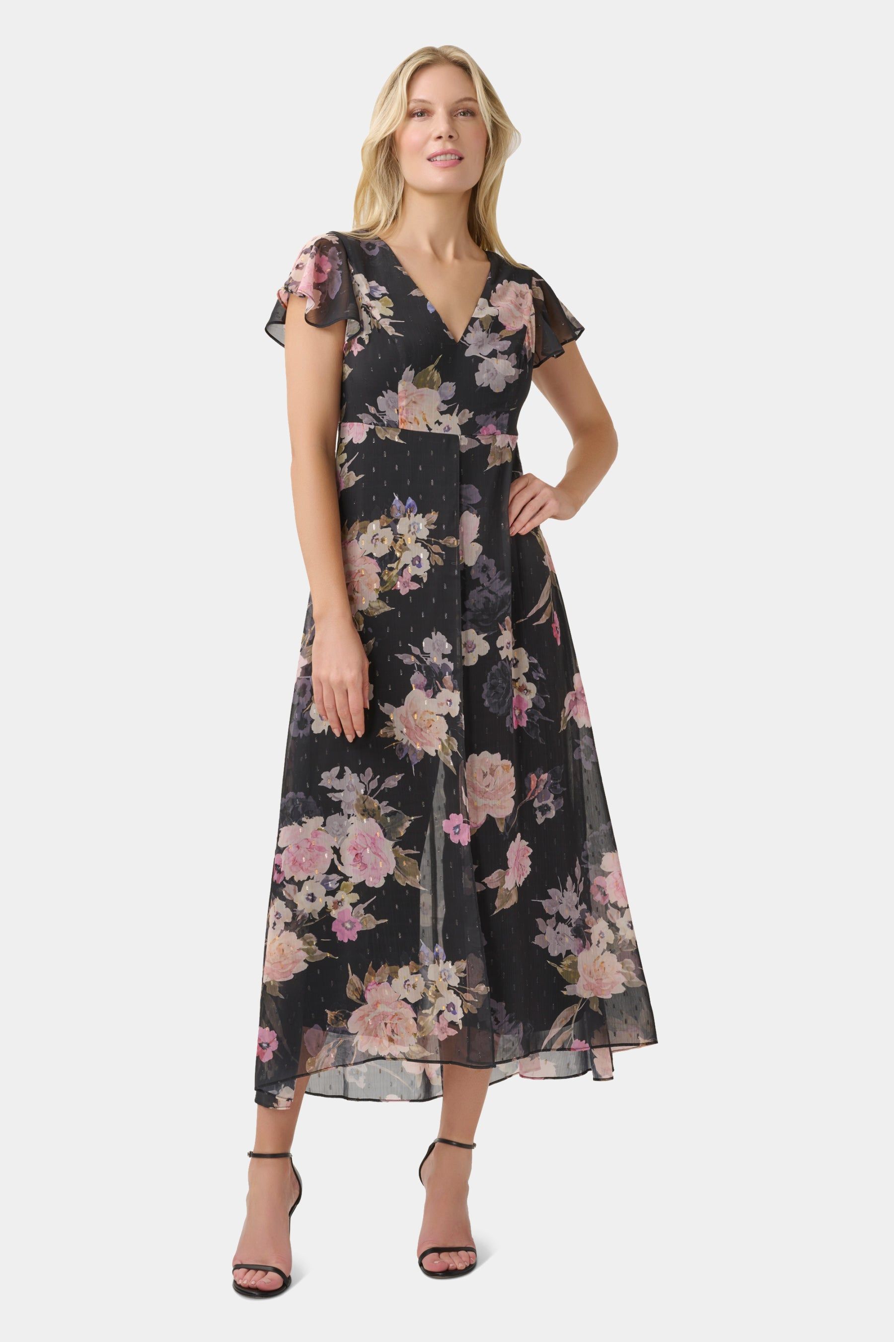 Metallic Chiffon Jumpsuit sold by Lord & Taylor