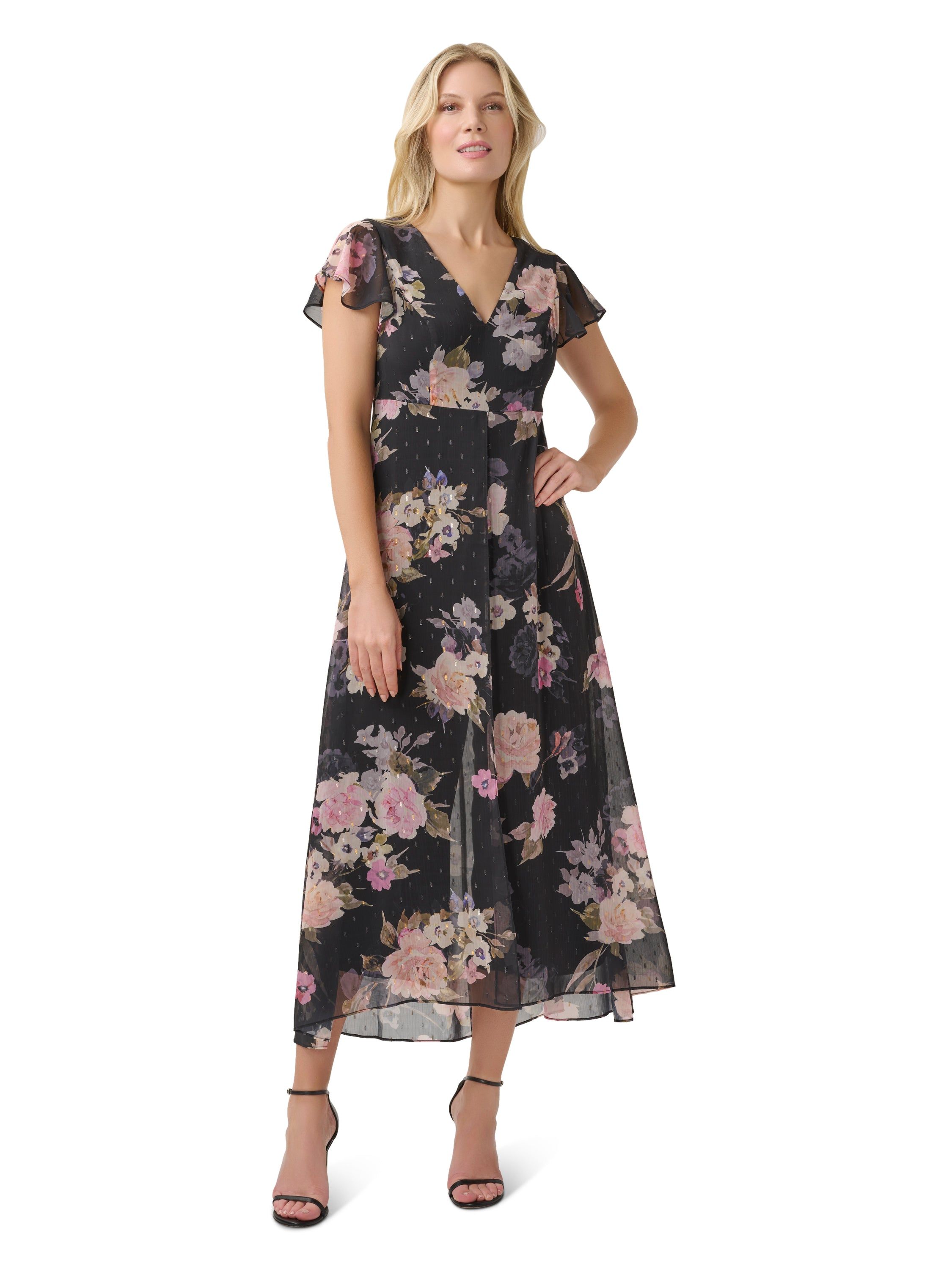 Metallic Chiffon Jumpsuit sold by Lord & Taylor product image thumbnail 5