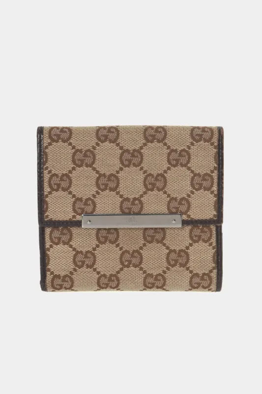 GG Canvas Compact Wallet sold by Lord & Taylor