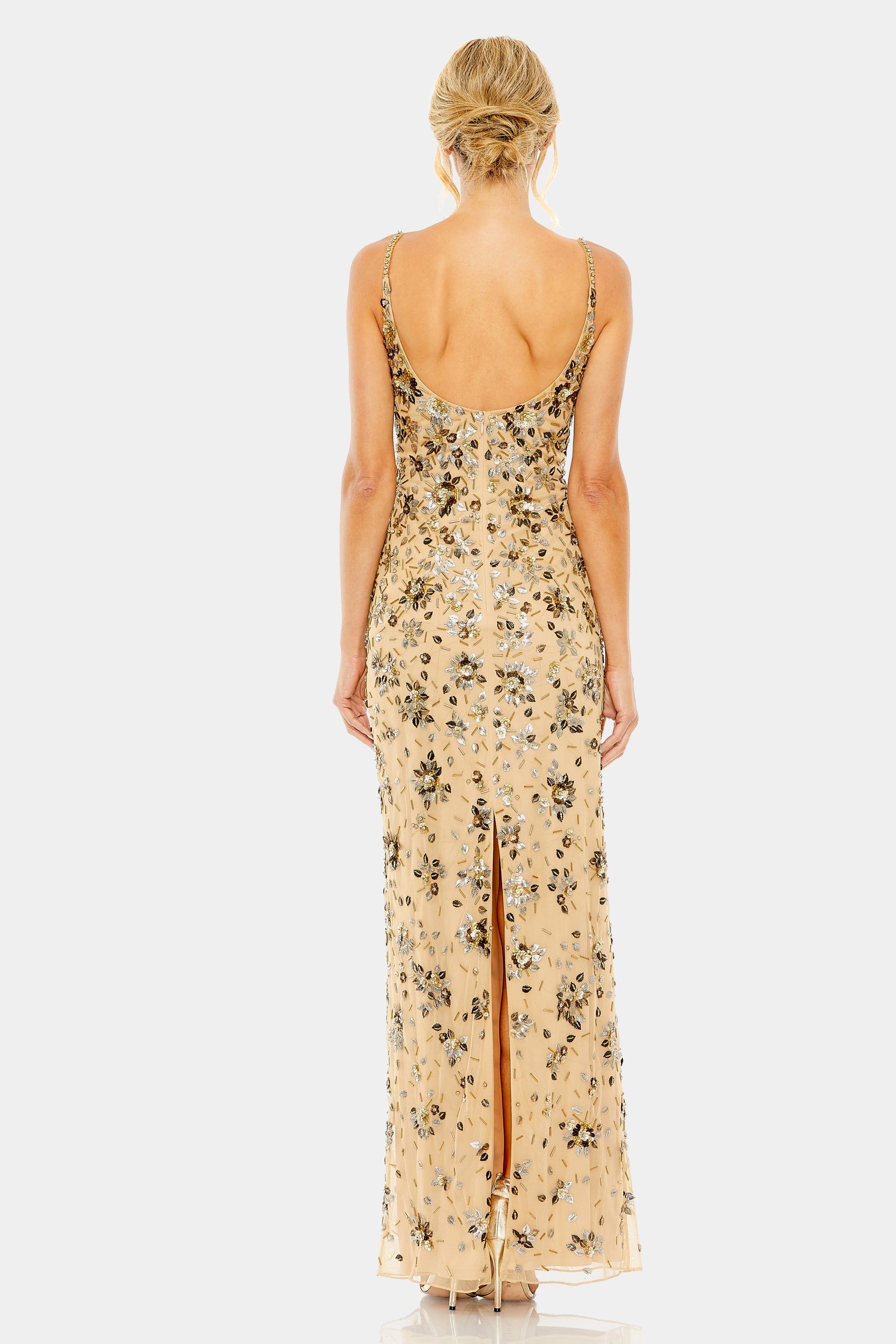 Floral Embellished Scoop Neck Sleeveless Gown sold by Lord & Taylor product image thumbnail 3