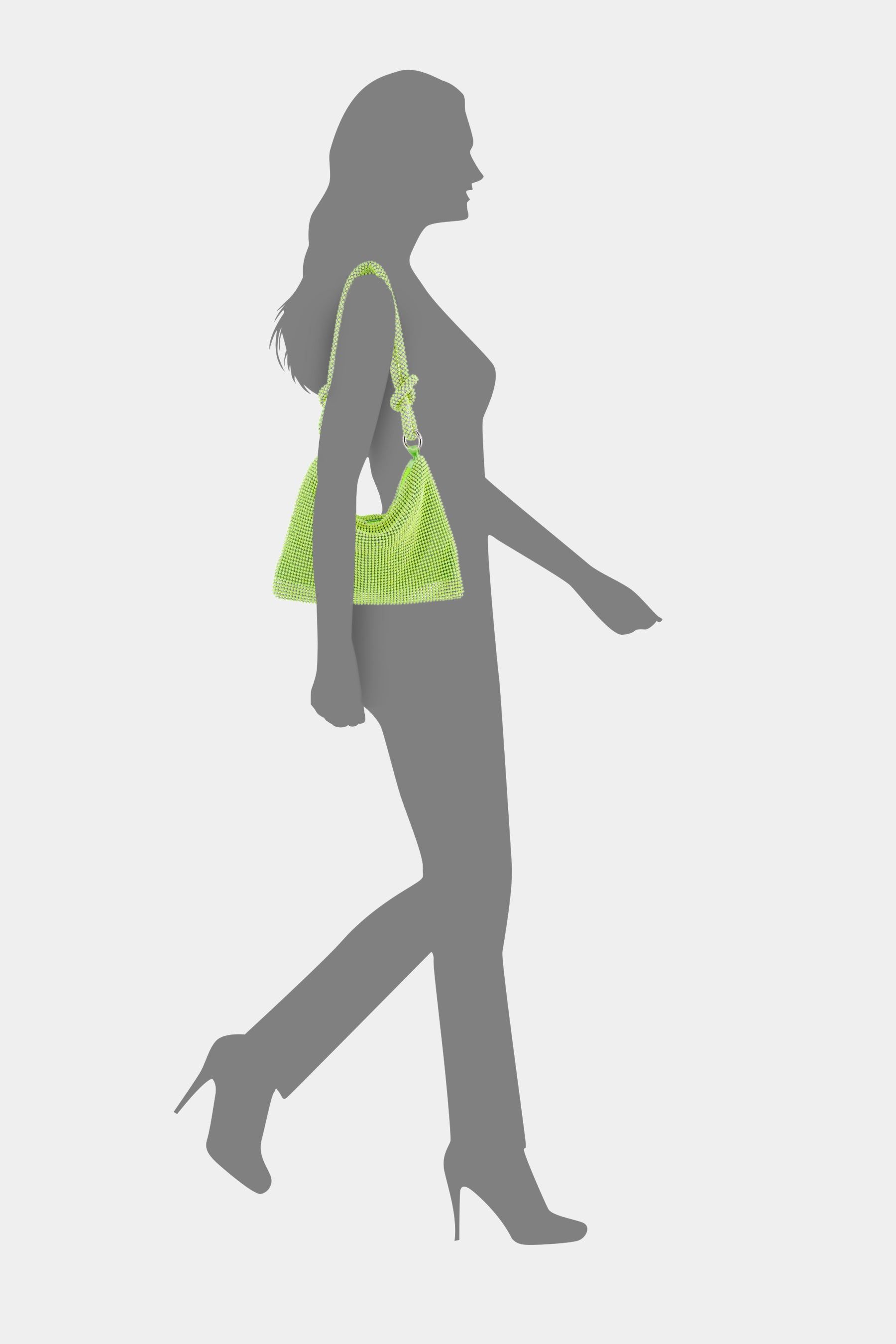 Crystal mesh shoulder bag with knotted detail sold by Lord & Taylor product image thumbnail 3