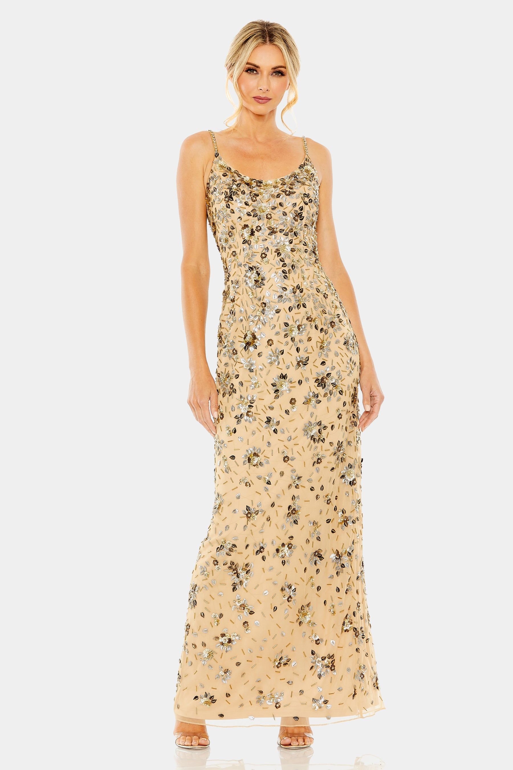 Floral Embellished Scoop Neck Sleeveless Gown sold by Lord & Taylor product image thumbnail 2