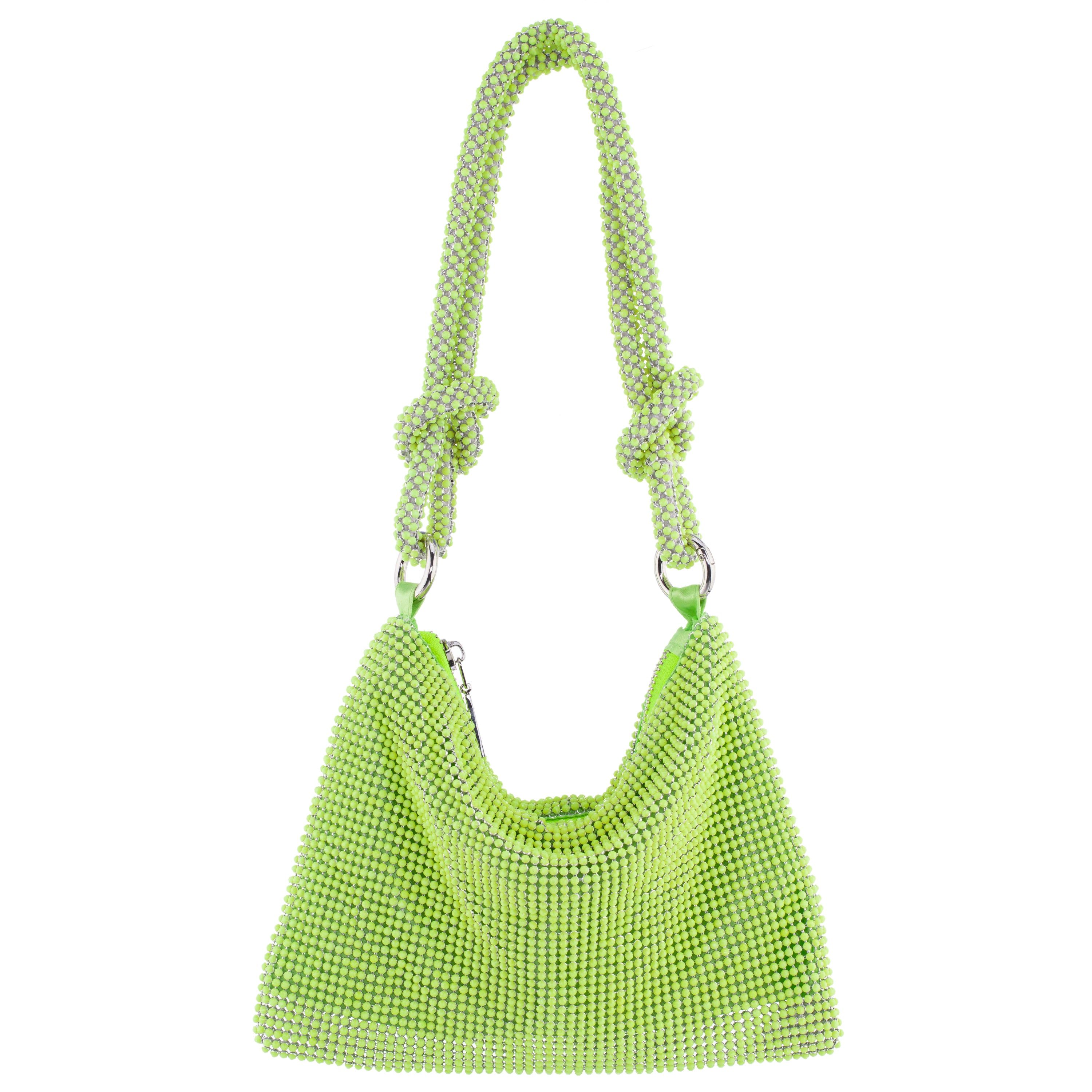 Crystal mesh shoulder bag with knotted detail sold by Lord & Taylor product image thumbnail 7