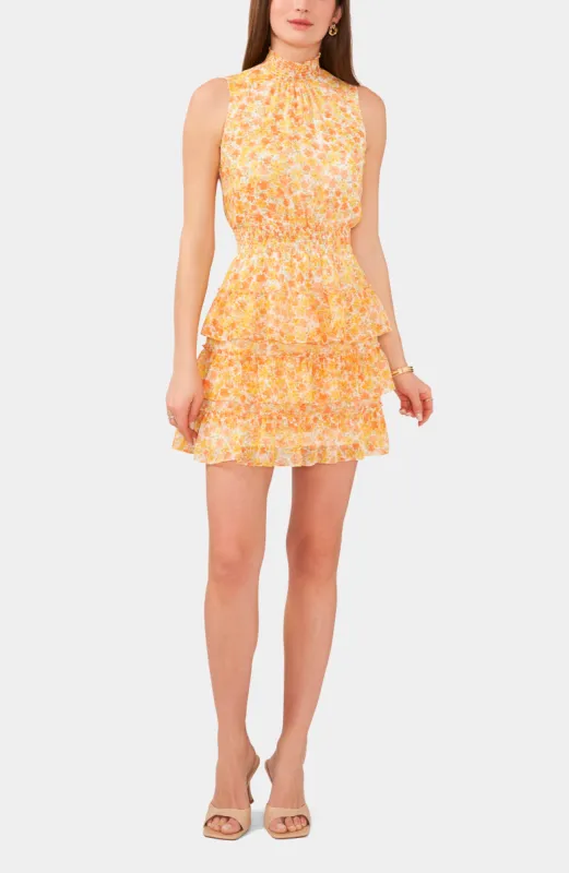 Sleeveless Floral Smocked Tiered Mini Dress sold by Lord & Taylor