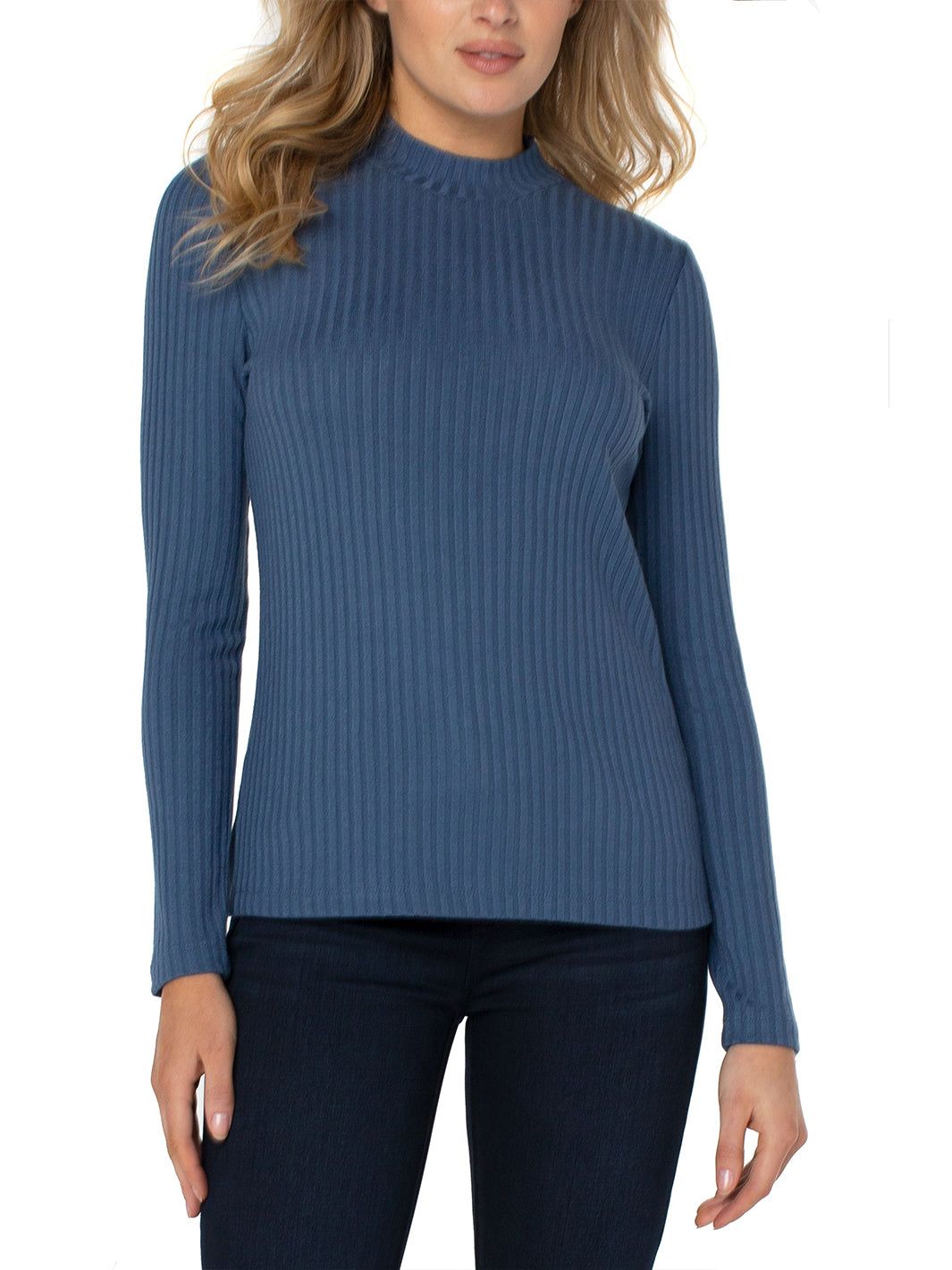Long Sleeve Mock Neck Rib Knit Top sold by Lord & Taylor product image thumbnail 19