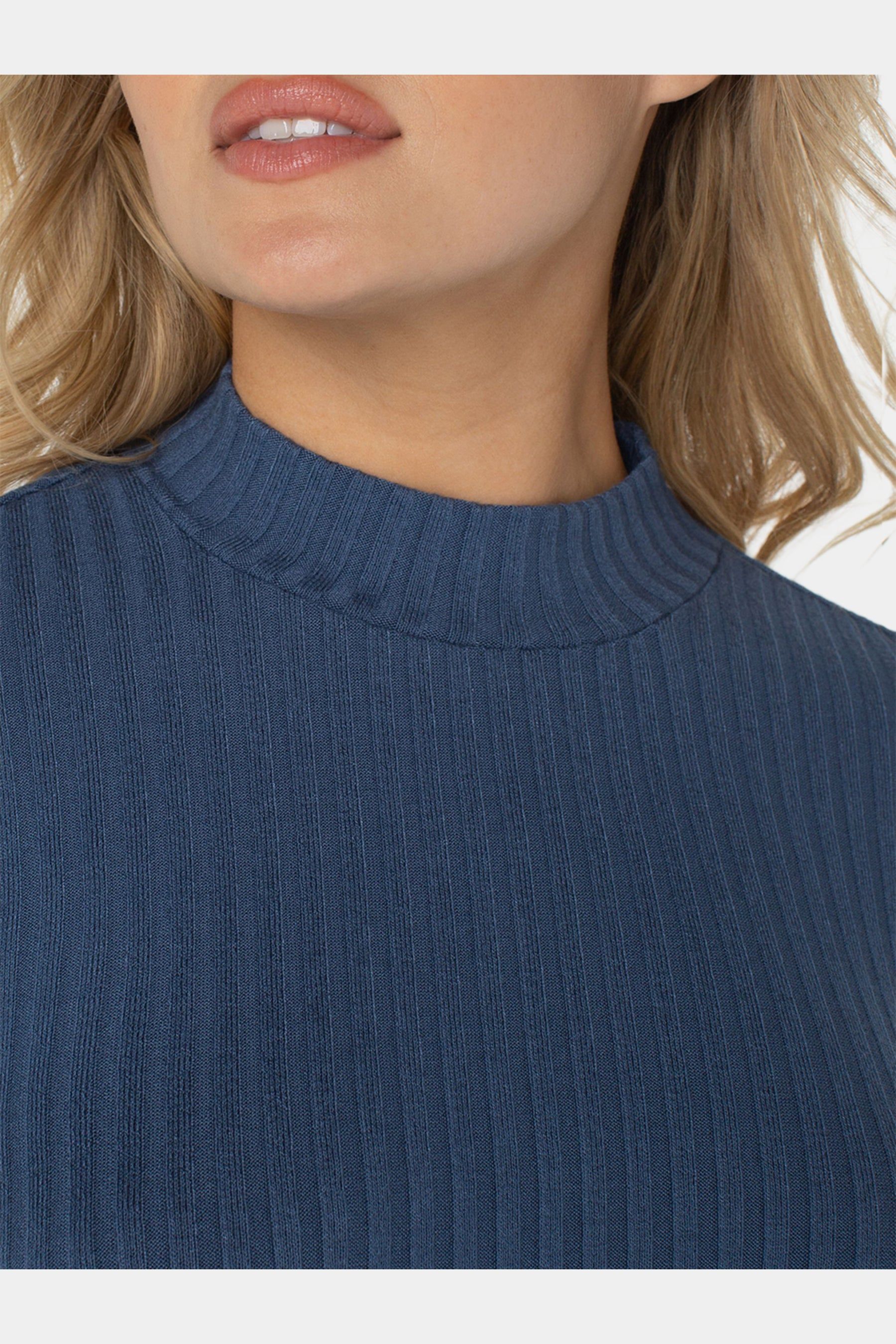 Long Sleeve Mock Neck Rib Knit Top sold by Lord & Taylor product image thumbnail 6