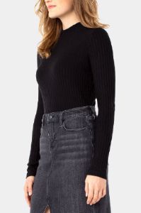 Long Sleeve Mock Neck Rib Knit Top sold by Lord & Taylor
