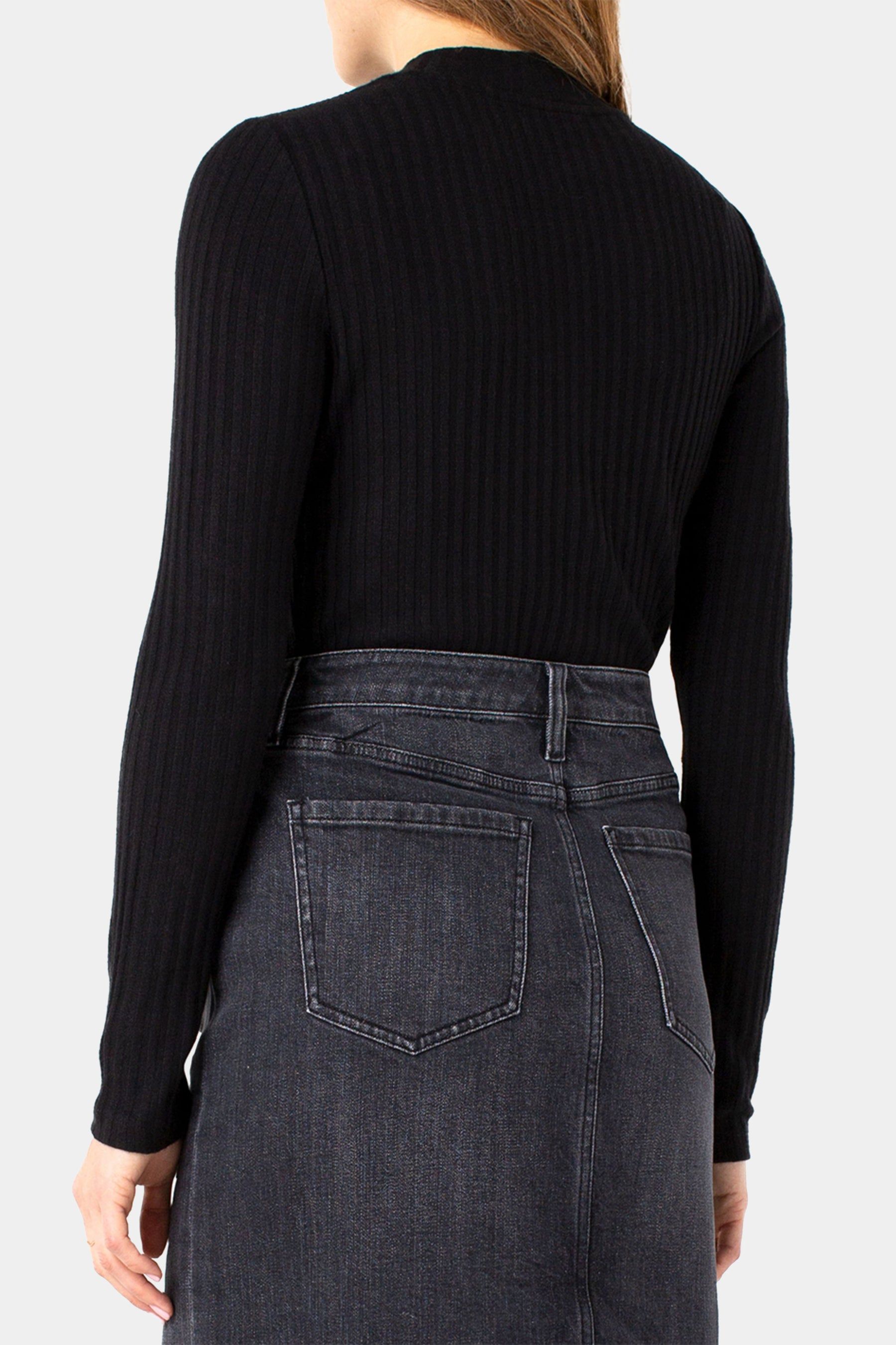 Long Sleeve Mock Neck Rib Knit Top sold by Lord & Taylor product image thumbnail 2