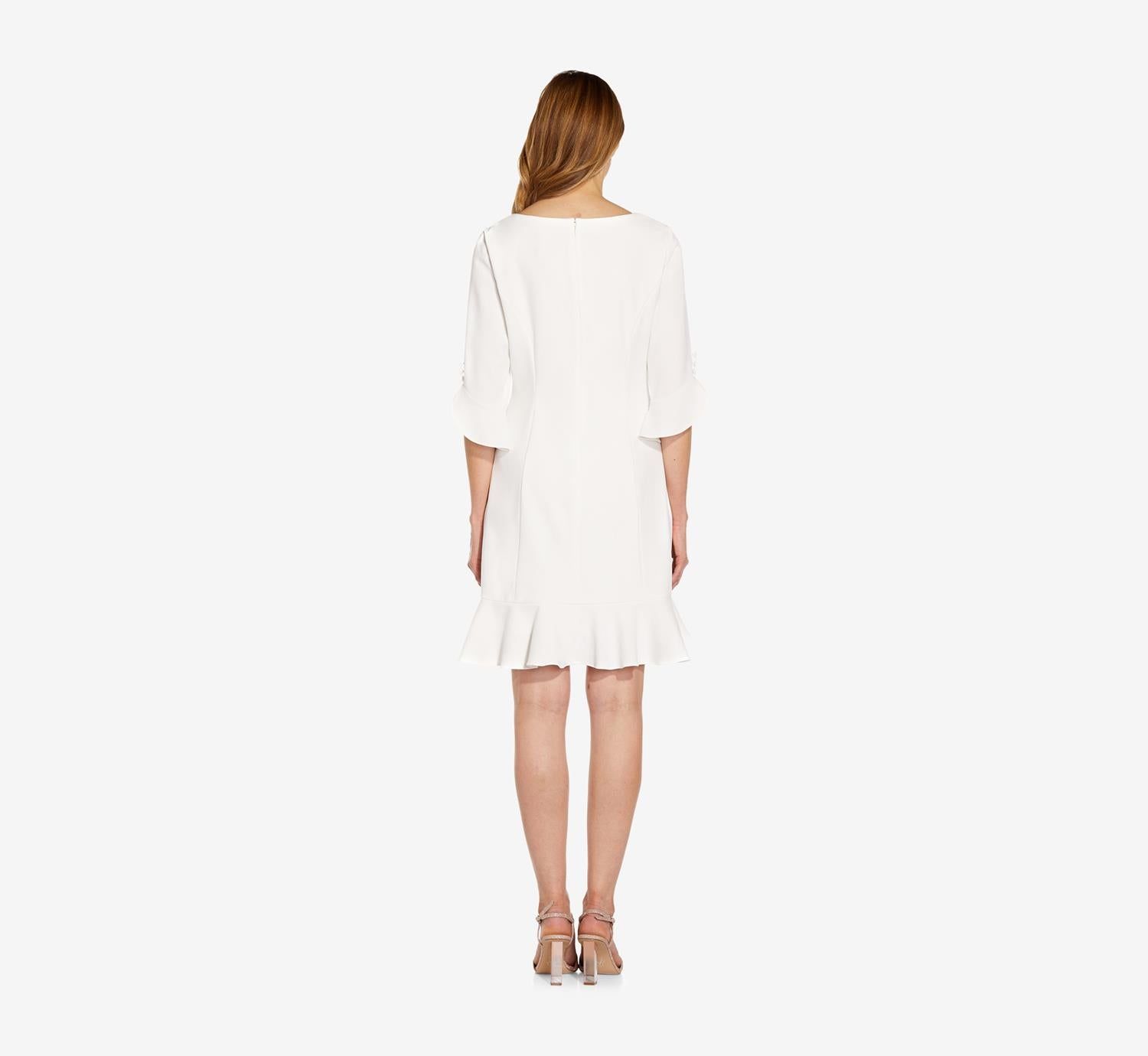 Ruffle Crepe Dress sold by Lord & Taylor product image thumbnail 2