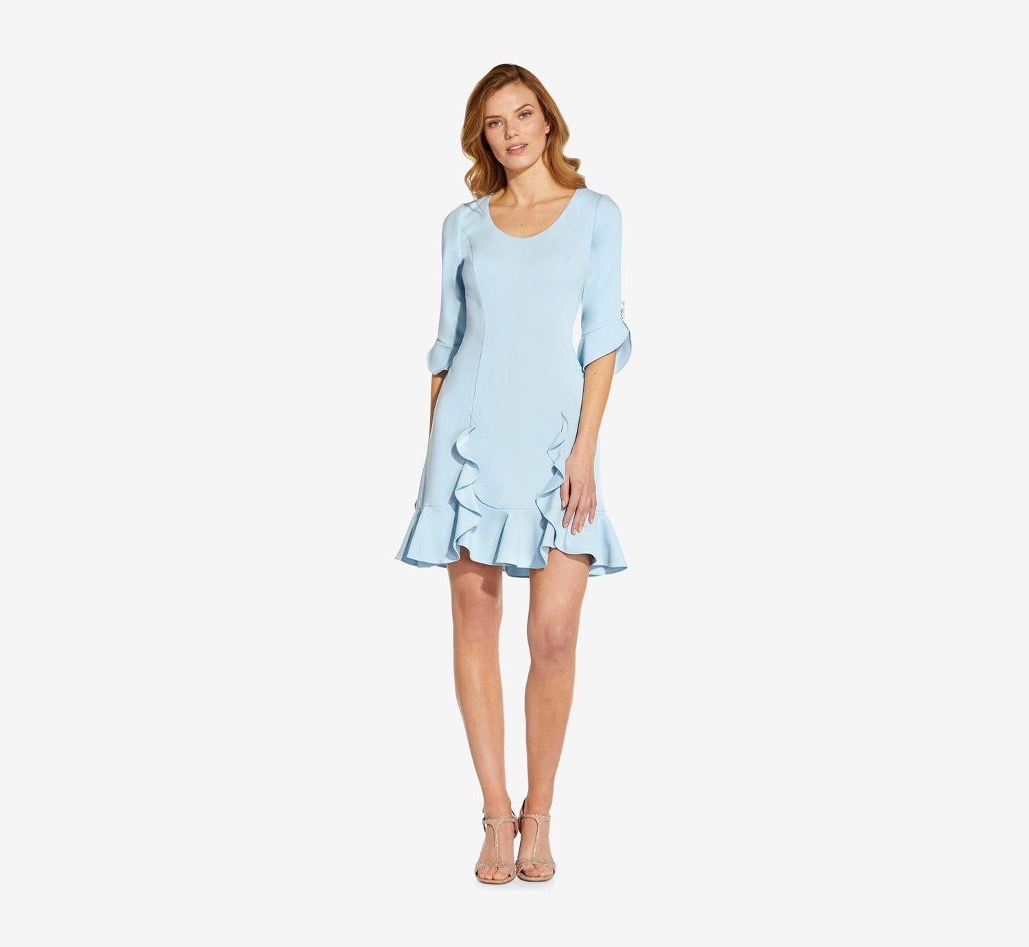 Ruffle Crepe Dress sold by Lord & Taylor product image thumbnail 6