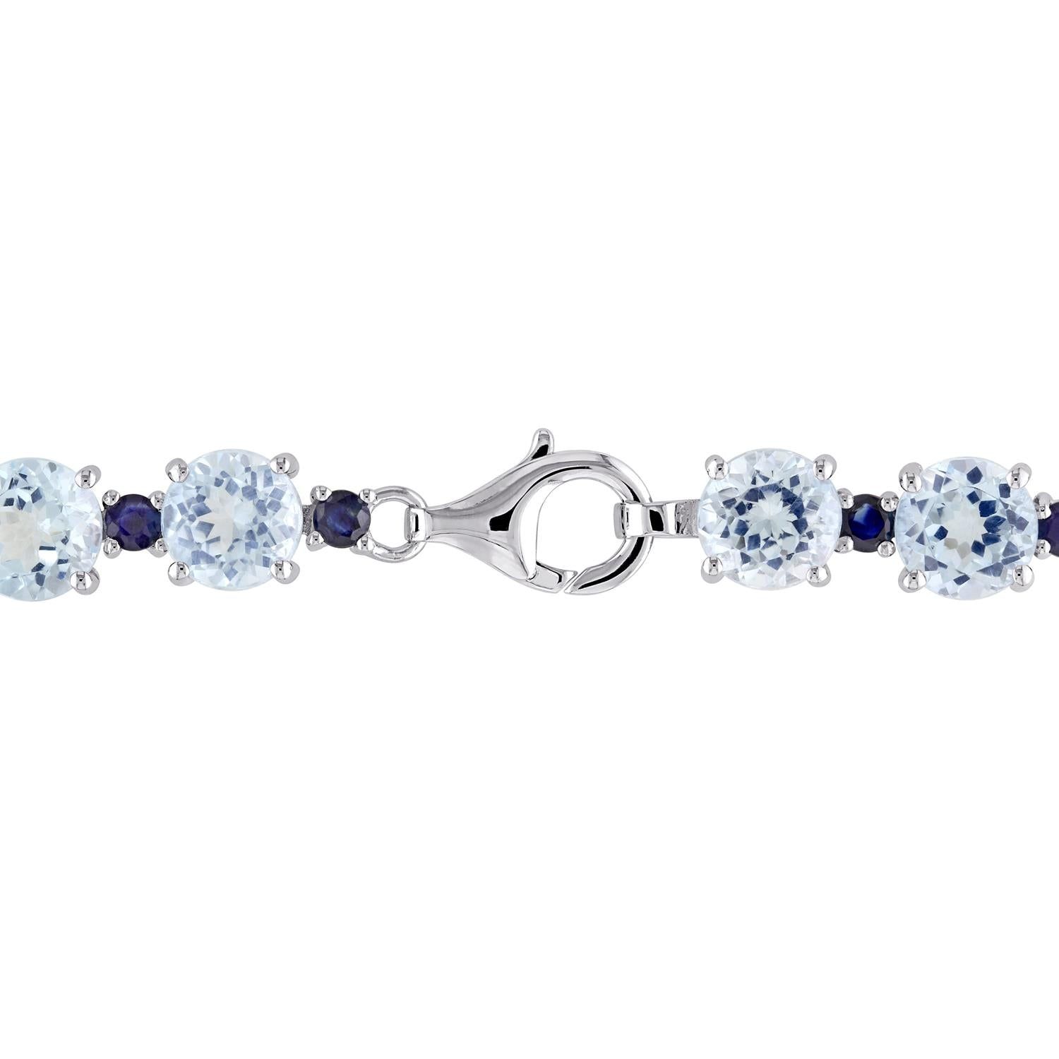 Blue Topaz and Sapphire Bracelet sold by Lord & Taylor product image thumbnail 2