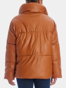 Faux Leather Drop Shoulder Puffer sold by Lord & Taylor