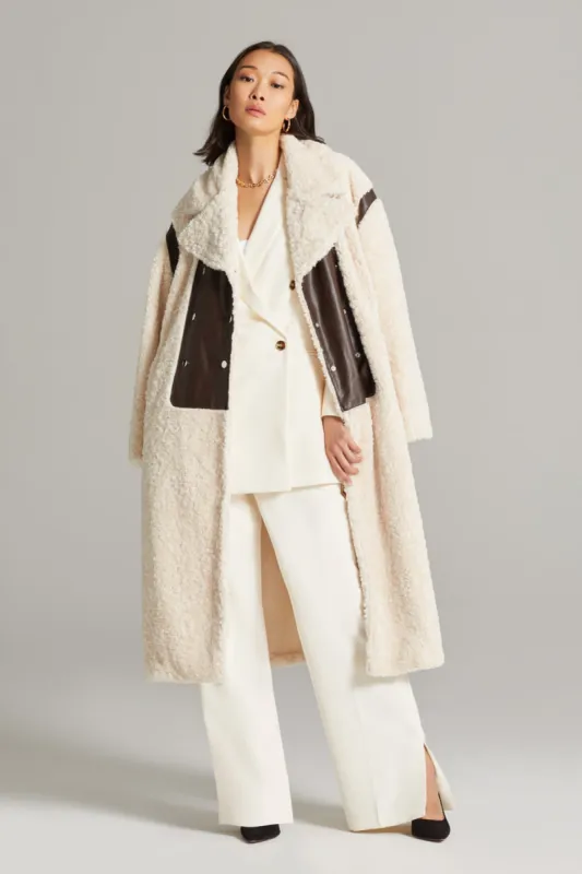 Sherpa Leather Jacket sold by Lord & Taylor