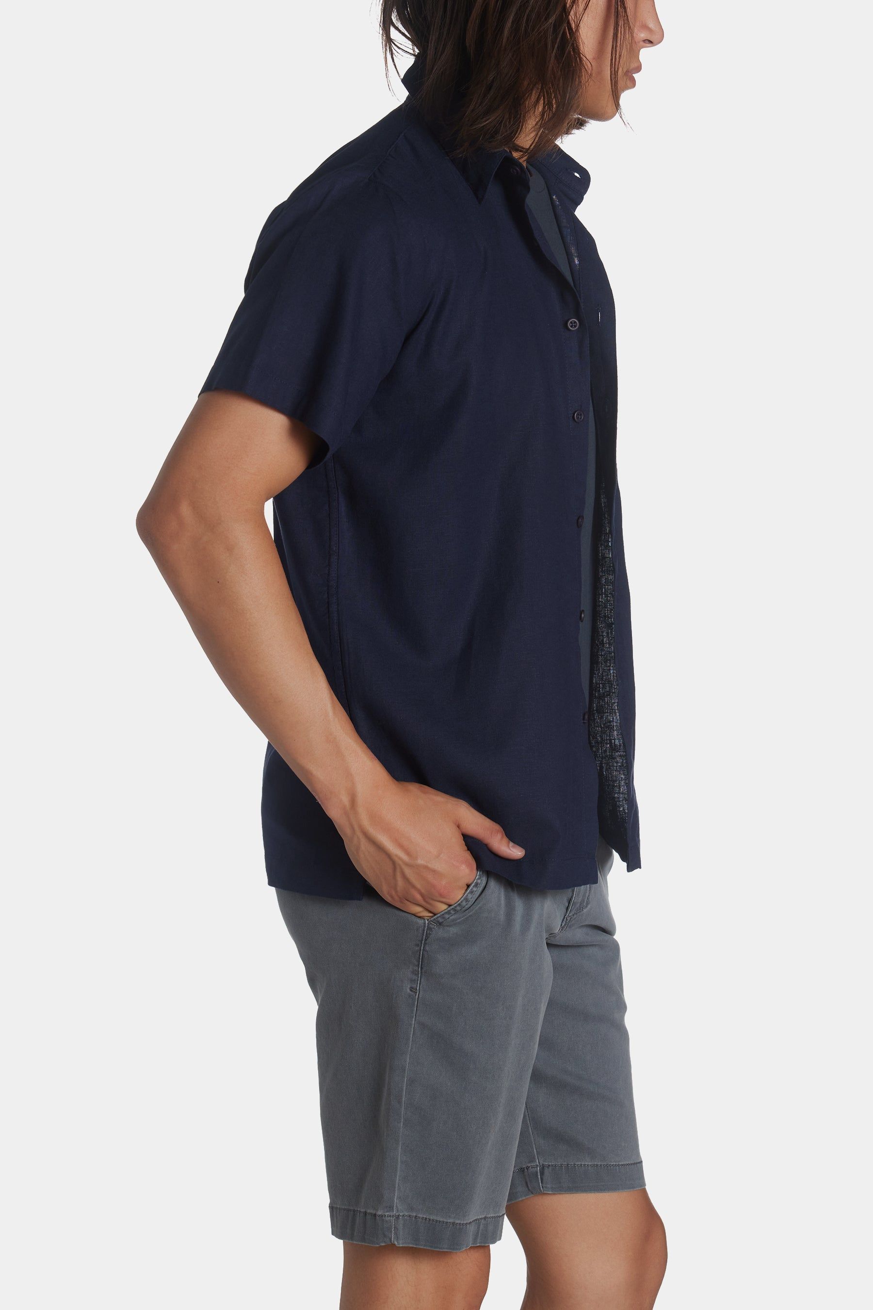 Stretch Linen Short Sleeve Shirt sold by Lord & Taylor product image thumbnail 4