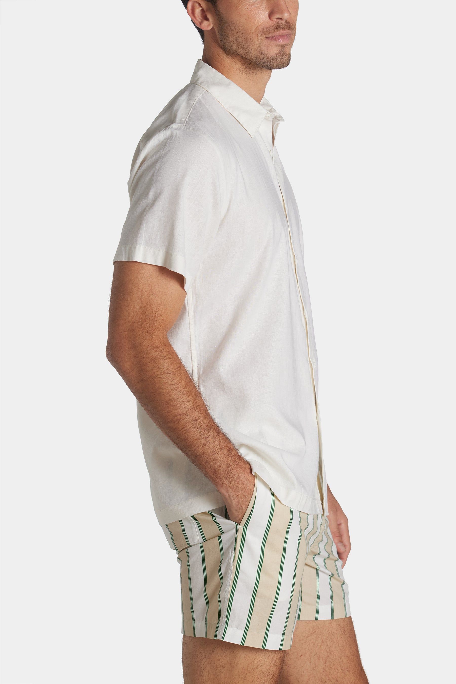 Stretch Linen Short Sleeve Shirt sold by Lord & Taylor product image thumbnail 17