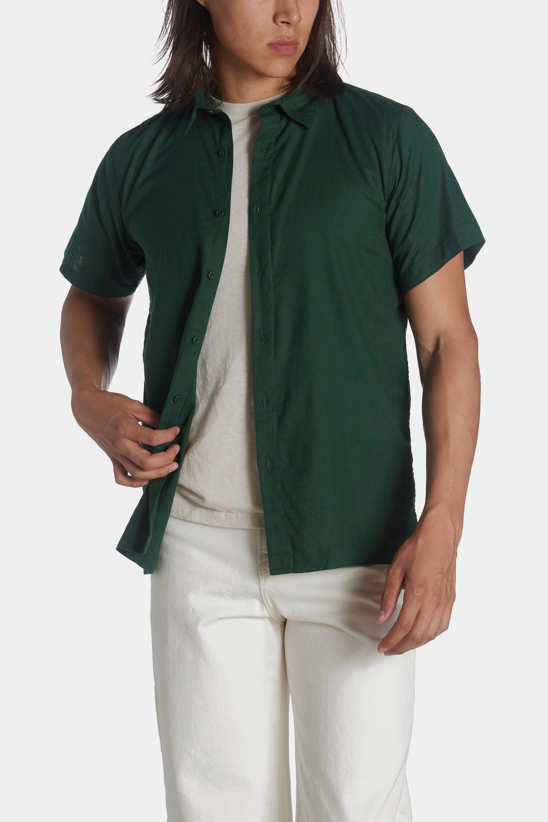 Stretch Linen Short Sleeve Shirt sold by Lord & Taylor product image thumbnail 8