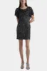 Beaded Cowl Neck Mini Dress sold by Lord & Taylor